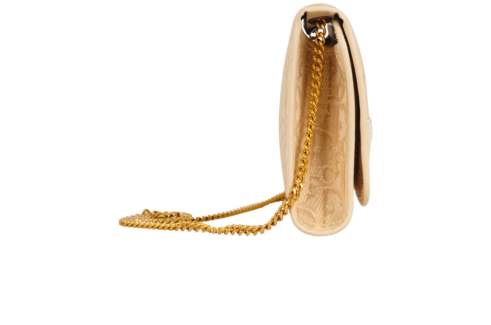 Christian Dior Vintage Trotter Crossbody Bag, &pound;450, Handbags, Cream, Canvas, Side view